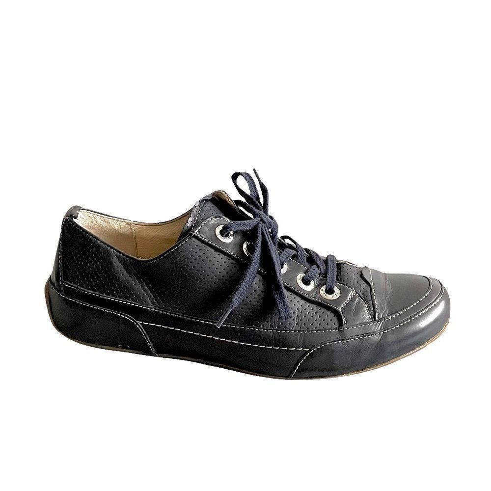 SEMLER SELECT Germany Blue Leather Lace Up Walking Sneaker Running Shoes 6.5